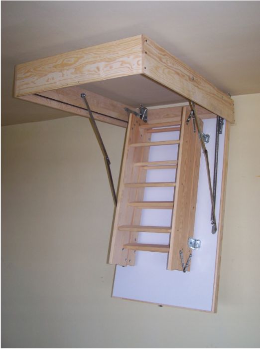 Schody strychowe ocieplane Termo drewniane 70x110 gr. 53mm