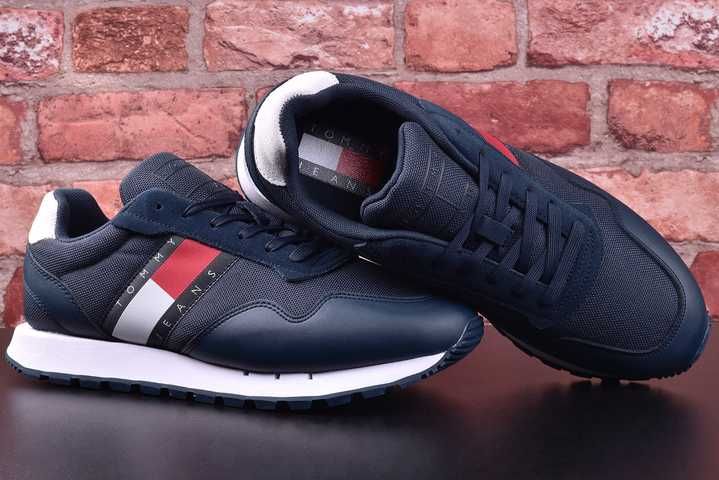 Buty Tommy Hilfiger Retro Leather Runner (EM0EM01081) - 44 WYSYŁKA 24H