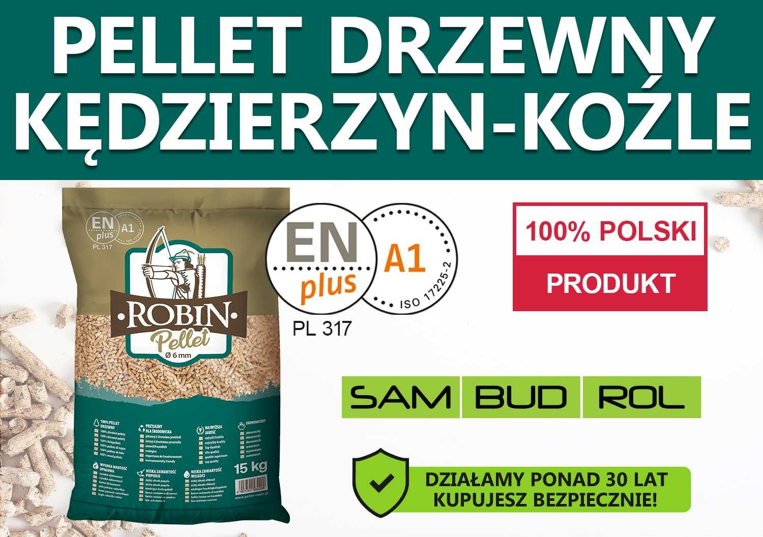 Pellet drzewny KĘDZIERZYN KOŹLE, certyfikat A1 ENplus, TRANSPORT