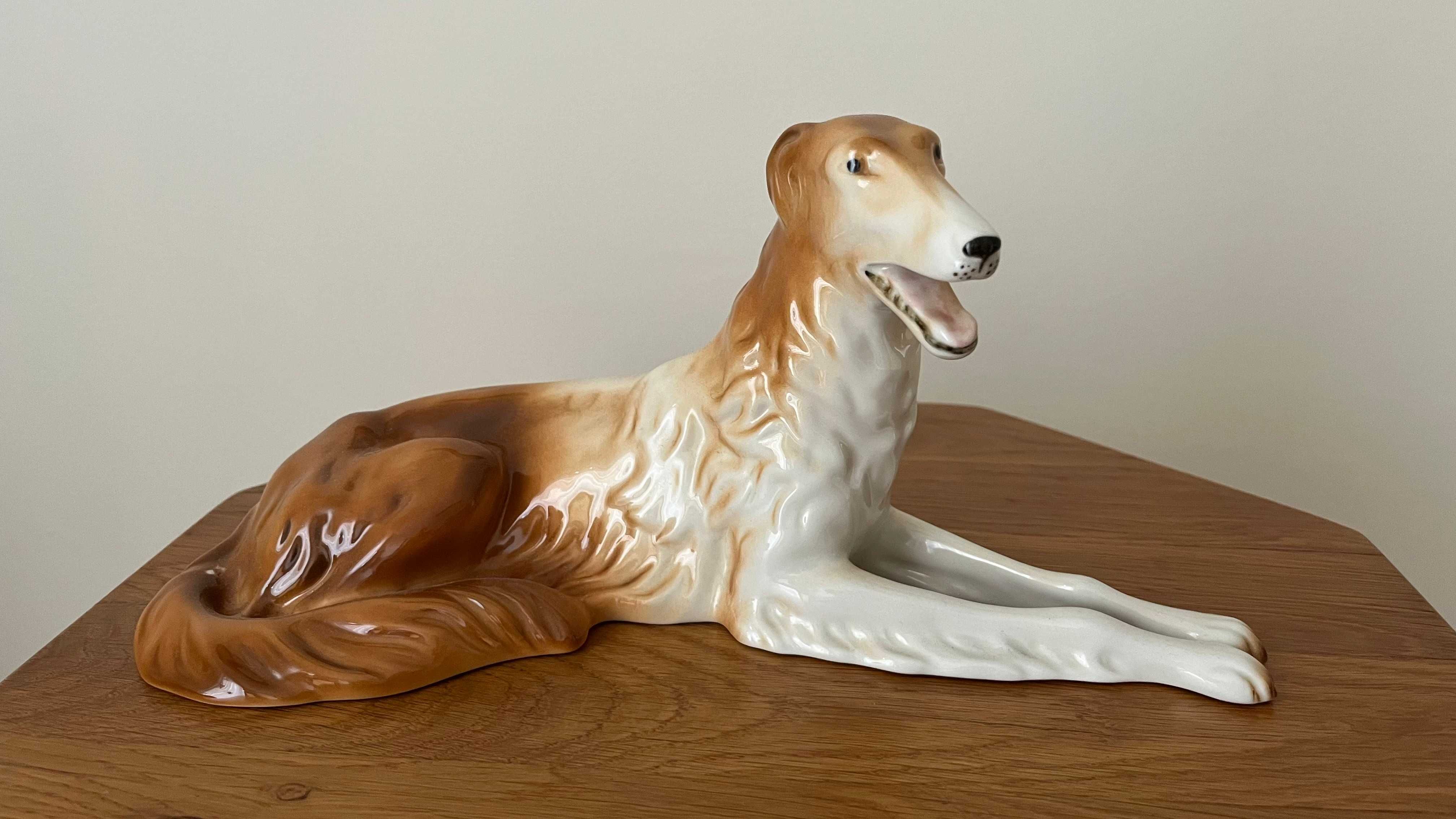 Figurka porcelanowa - Pies - Bohemia