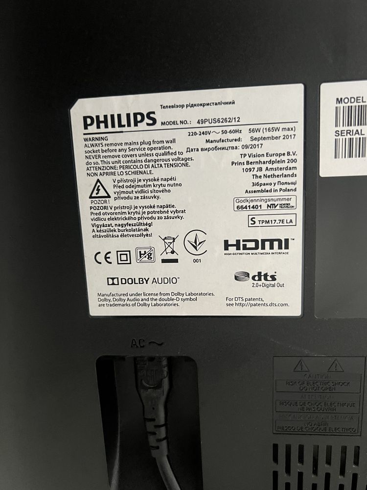 TV 50polegada philips
