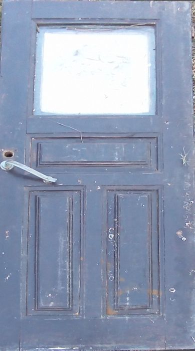 Porta exterior de madeira