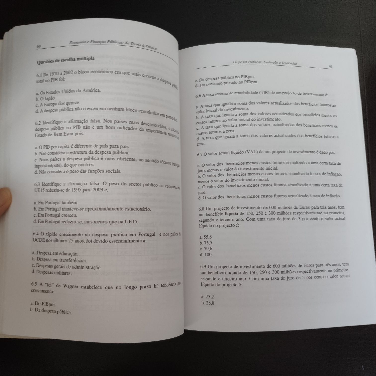 Livro Economia e Finanças Públicas. Da teoria à prática.