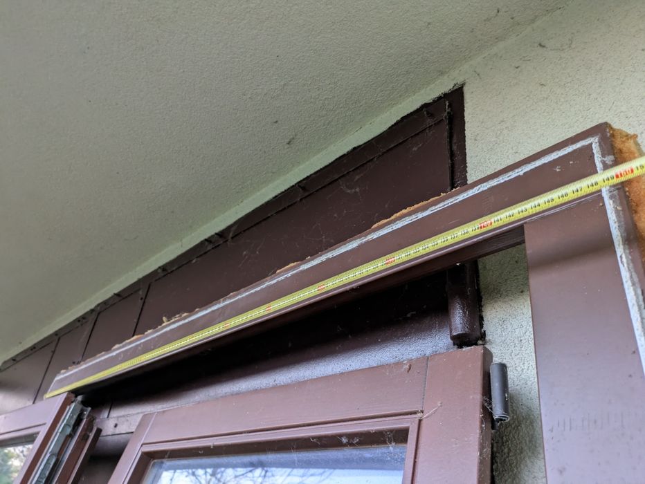 Okno tarasowe l balkonowe podwójne 220x148 drewniane