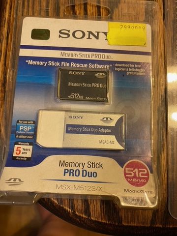 Sony memory sticki pro Duo + adapter