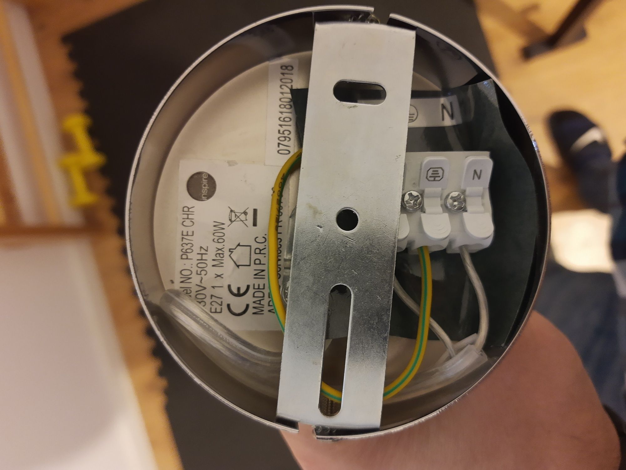 Lampa żarówka wisząca Bombilla srebrna E27 Inspire