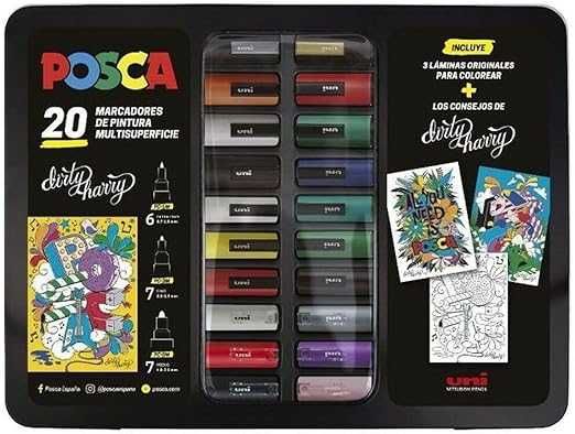 Фломастери акрилові Uni Posca, набір 20 шт