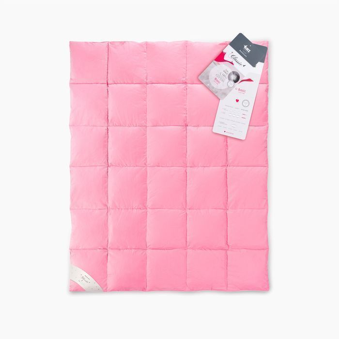 Kołdra AMZ BASIC całoroczna puch 70% 180x200cm Różowy