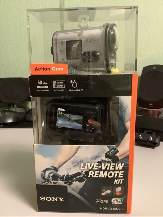 Sony AS100VR Action Cam + Action Monopod + Roll Bar Mount