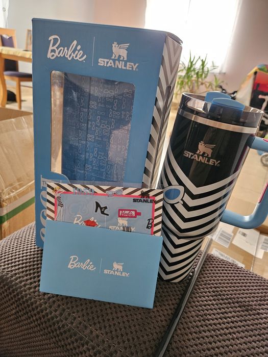 Kubek termiczny Stanley Quencher BARBIE czarny niebieski  nowy !