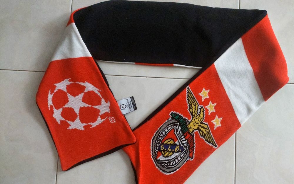 Cachecol Benfiga liga dos campeoes