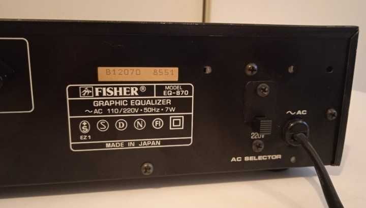 Fisher EQ-870 Equalizador Made in Japan