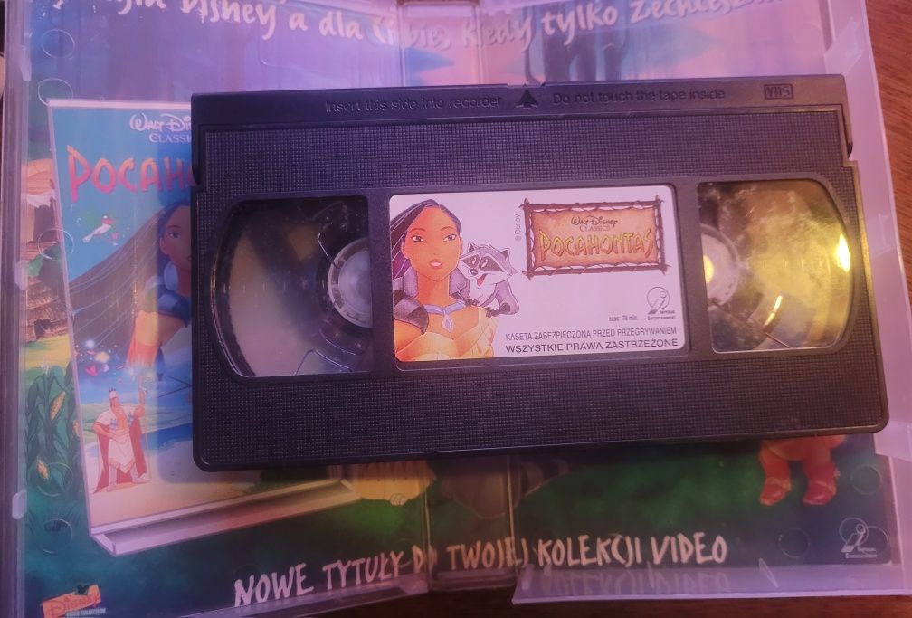 VHS Pocahontas 1995 Disney / Dubbing PL