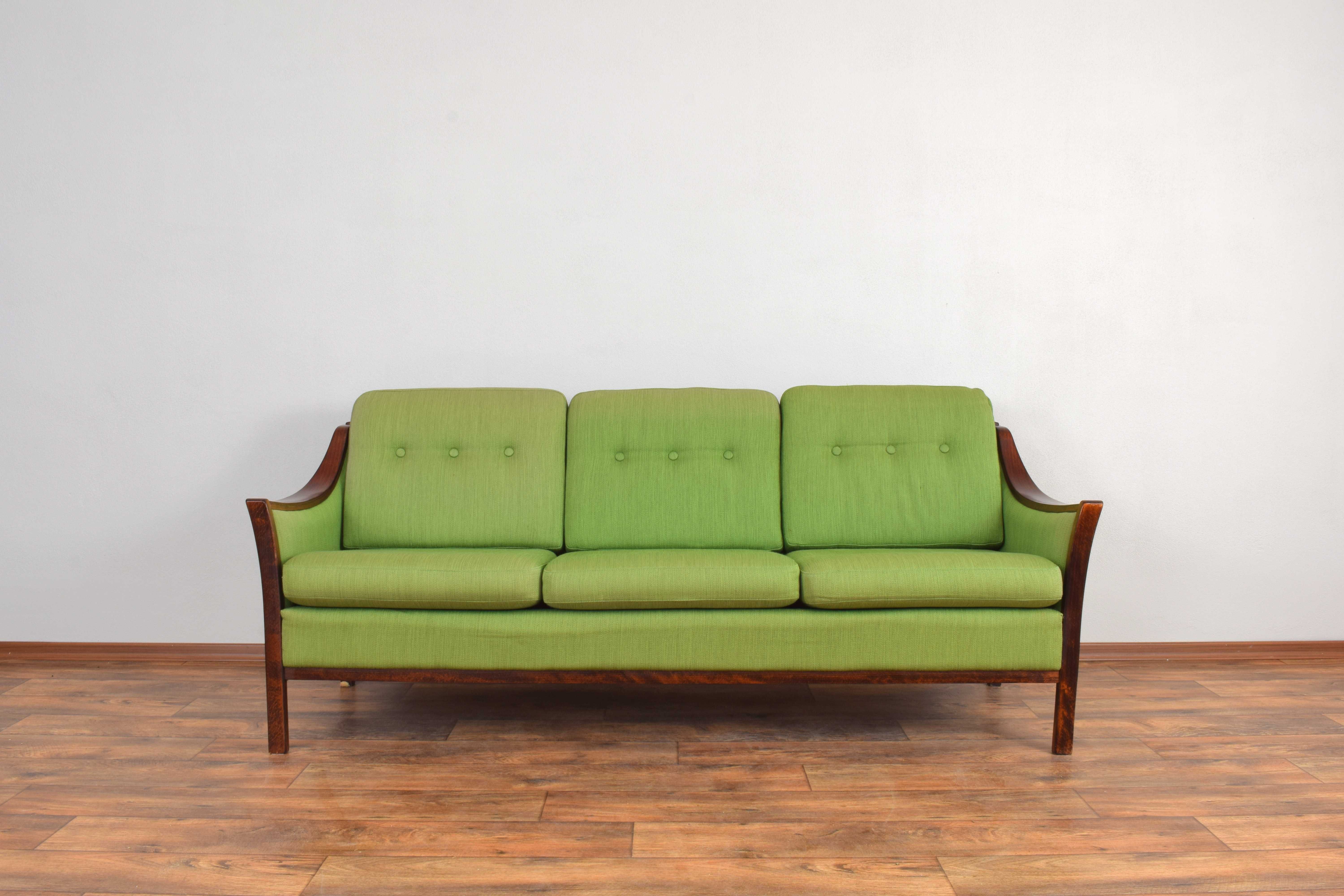 Norweski komplet sofa i fotele z lat 50-tych vintage prl retro