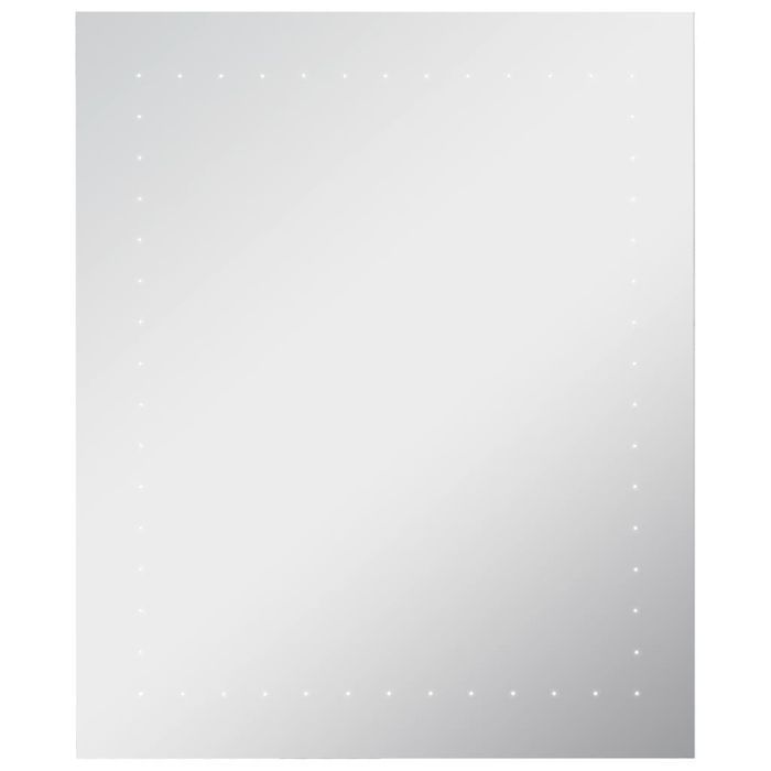 Lustro Łazienkowe z LED Vidaxl 50x60 cm Srebrne IP44