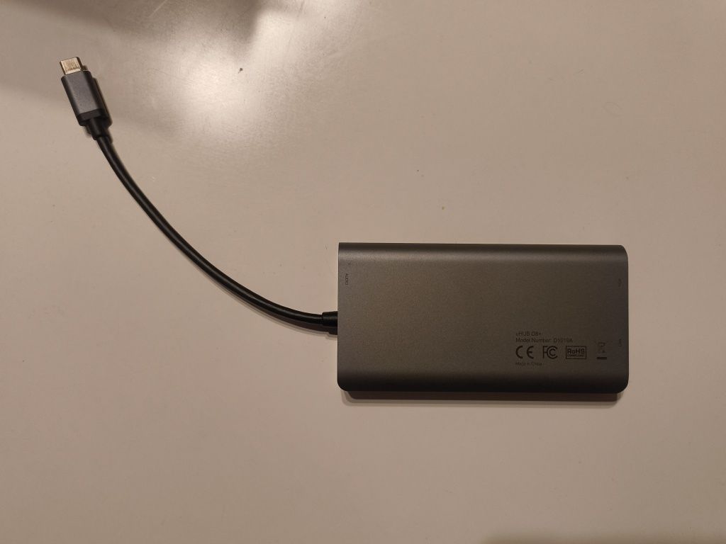 Unitek Hub (D1019A) USB-C - HDMI, 2xUSB, RJ-45, VGA (100W, PD)