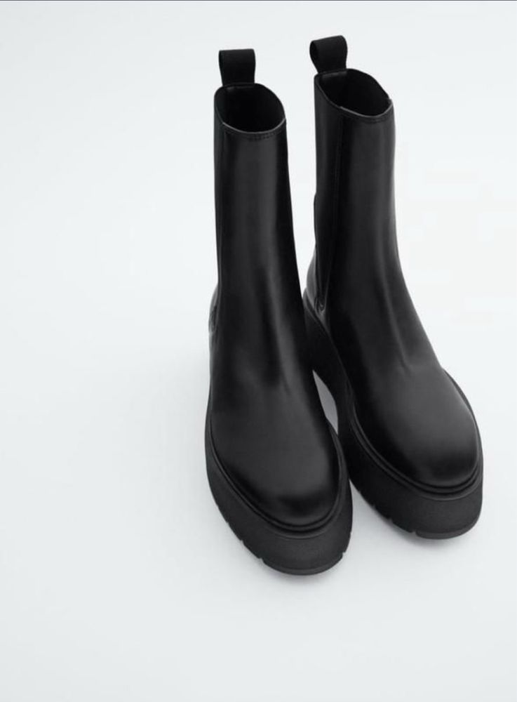 Zara черевики- челсі чоботи) оригінал натуральна шкіра