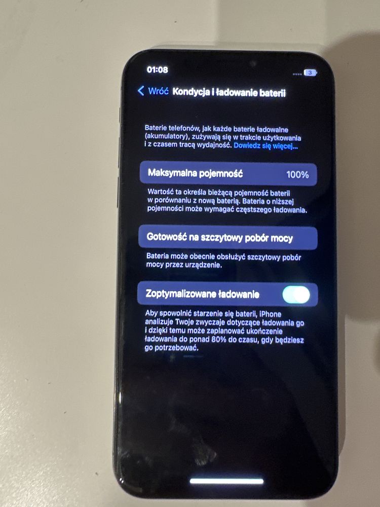 iPhone X 256gb 100% kondycja baterii wyswietlacz do wymiany