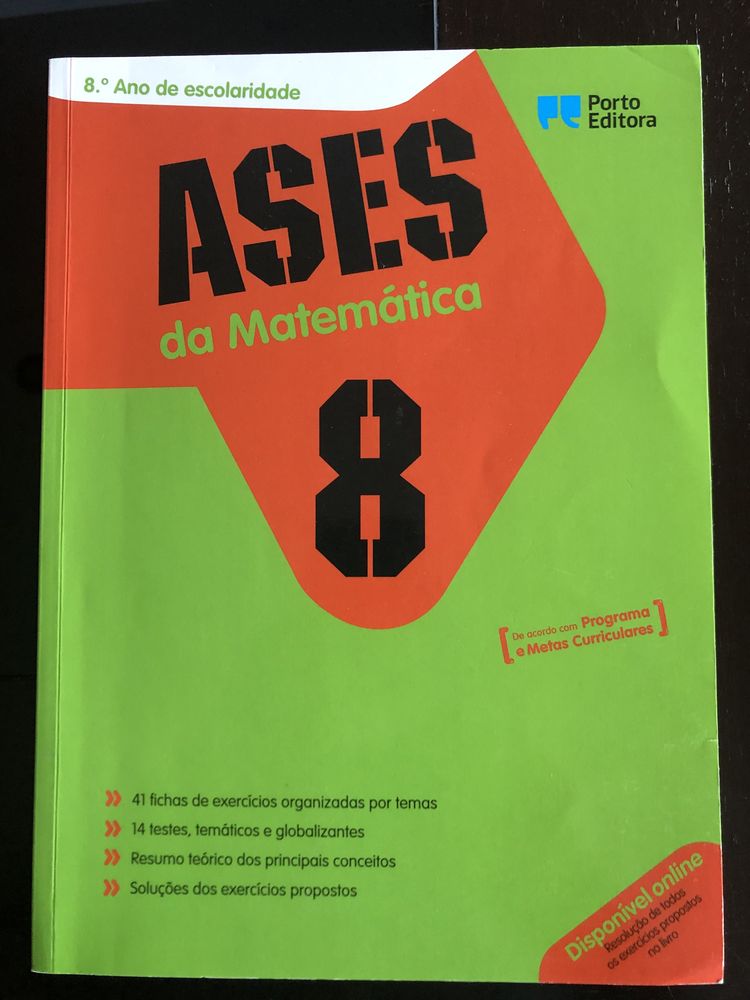 Livros de exercícios de Matemática 8 Ano