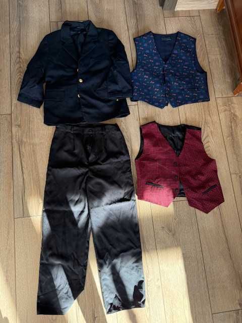 marynarka, spodnie, kamizelka- elegancki komplet