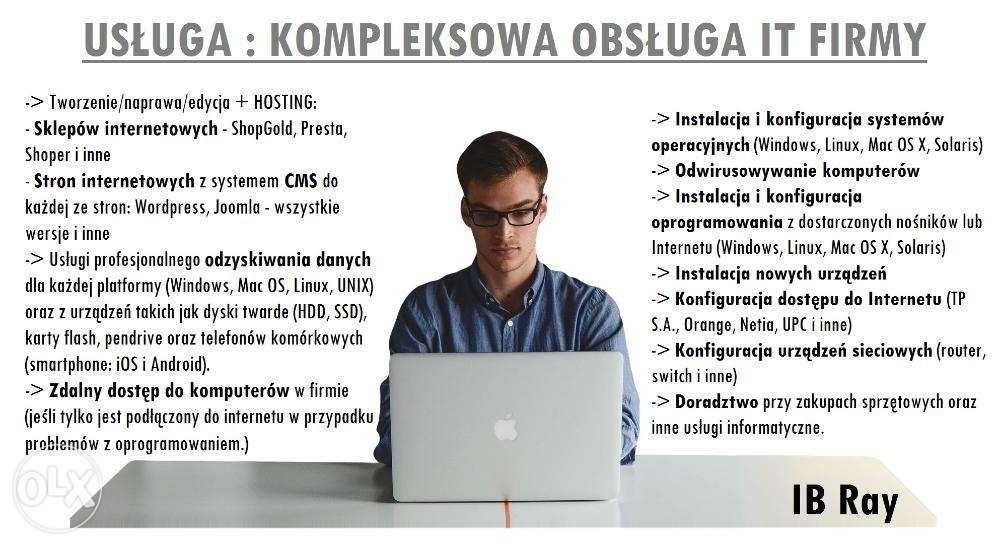 Informatyk Kraków Sieci Pomoc Zdalna Obsługa Informatyczna FAKTURA