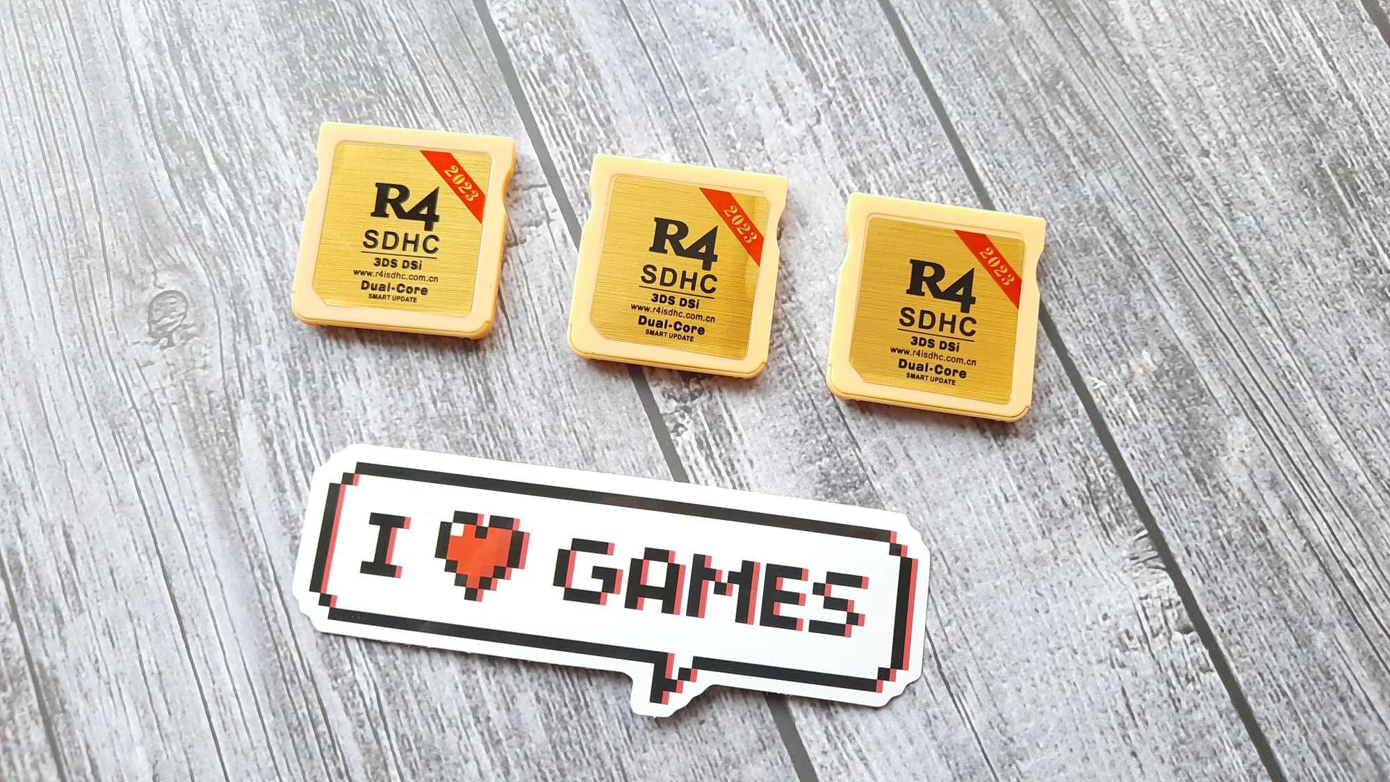 Акция картридж Nintendo R4 SDHC GOLD DC / Nintendo R4 Dual Core Silver