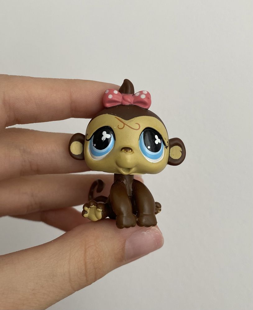 Littlest pet shop lps małpka z kokardką #501