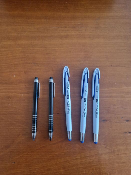 Canetas 2 em 1 - tátil e tinta.