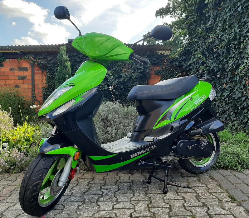 Zadbany skuter Moto-Ventus Prymus 50 4t 2009r tylko 1014km 60km/h 12'
