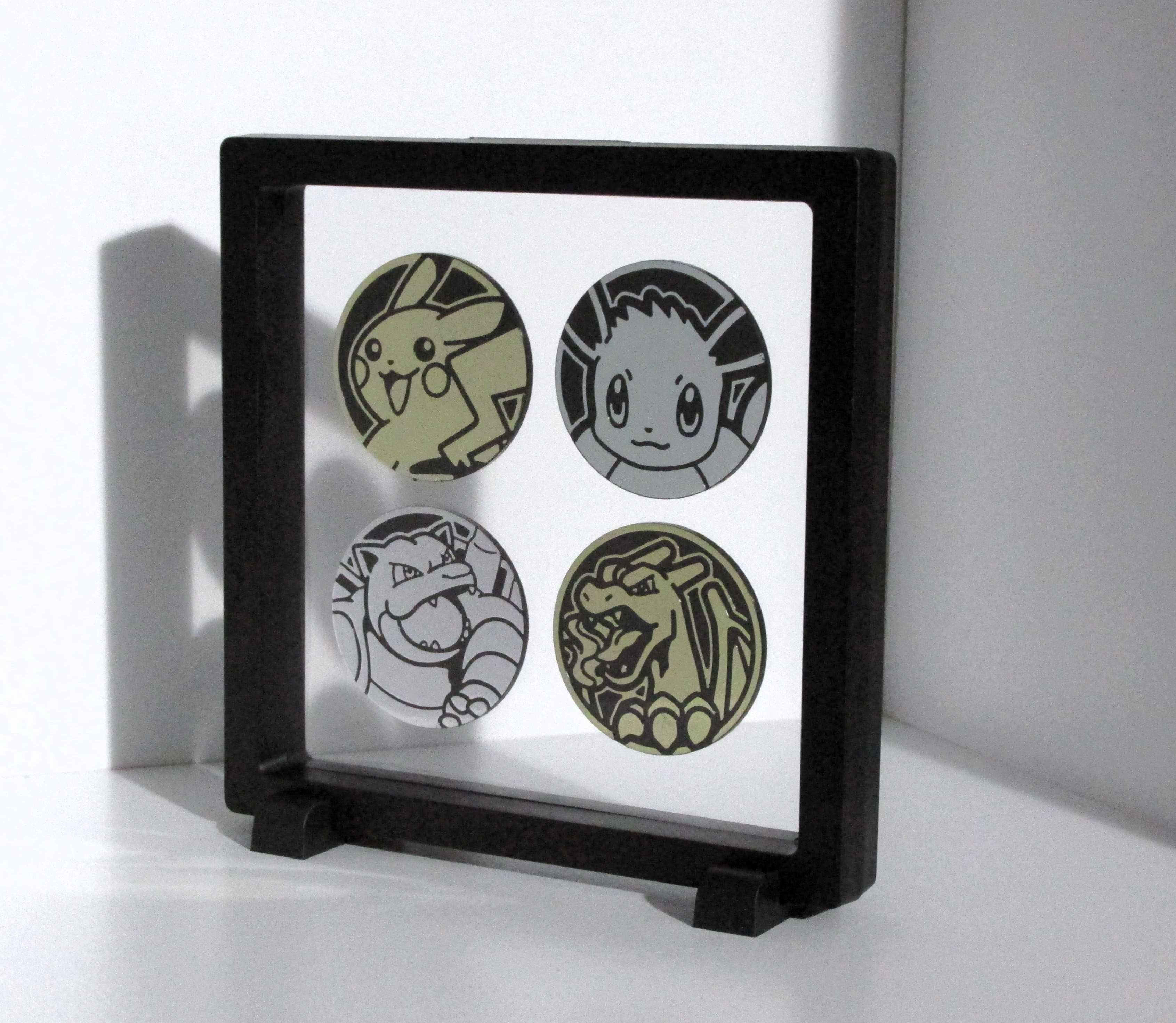 3D Pokémon Coin Holder with 4 coins