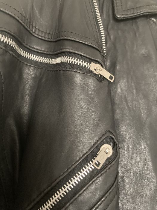 Casaco vintage de pele genuina