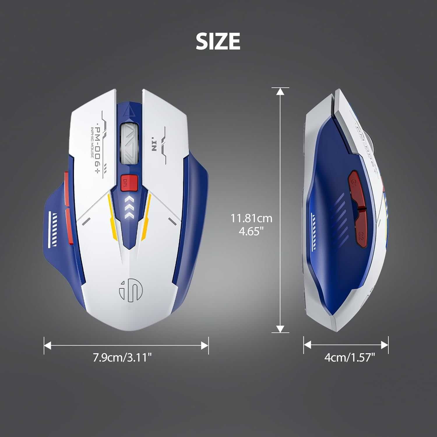 Bezprzewodowa mysz PRO gamingowa Inphic M6P TRANSFORMERS