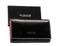 Podłużny portfel damski z bydlęcej skóry naturalnej - 4U Cavaldi