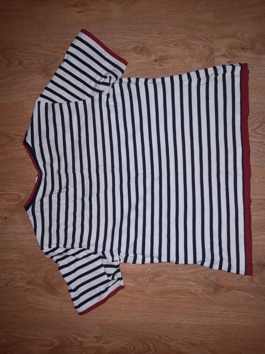 Bluzka z krótkim rękawem w paski Gerry Weber, rozm. 42