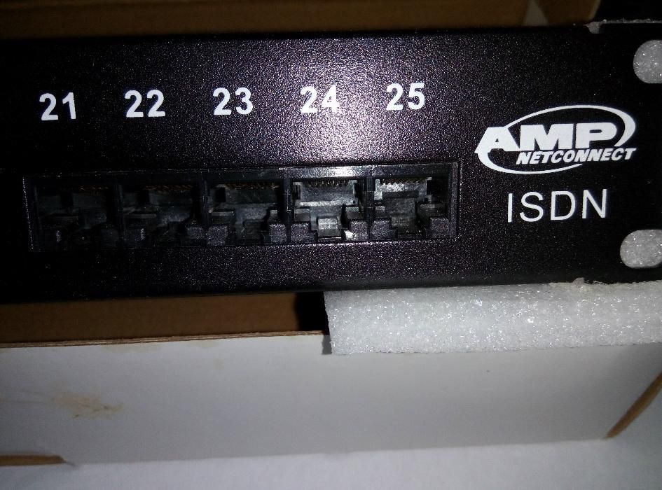 Патч панель AMP UTP RJ45 телефонная кат.3 25-порт.19" 1U