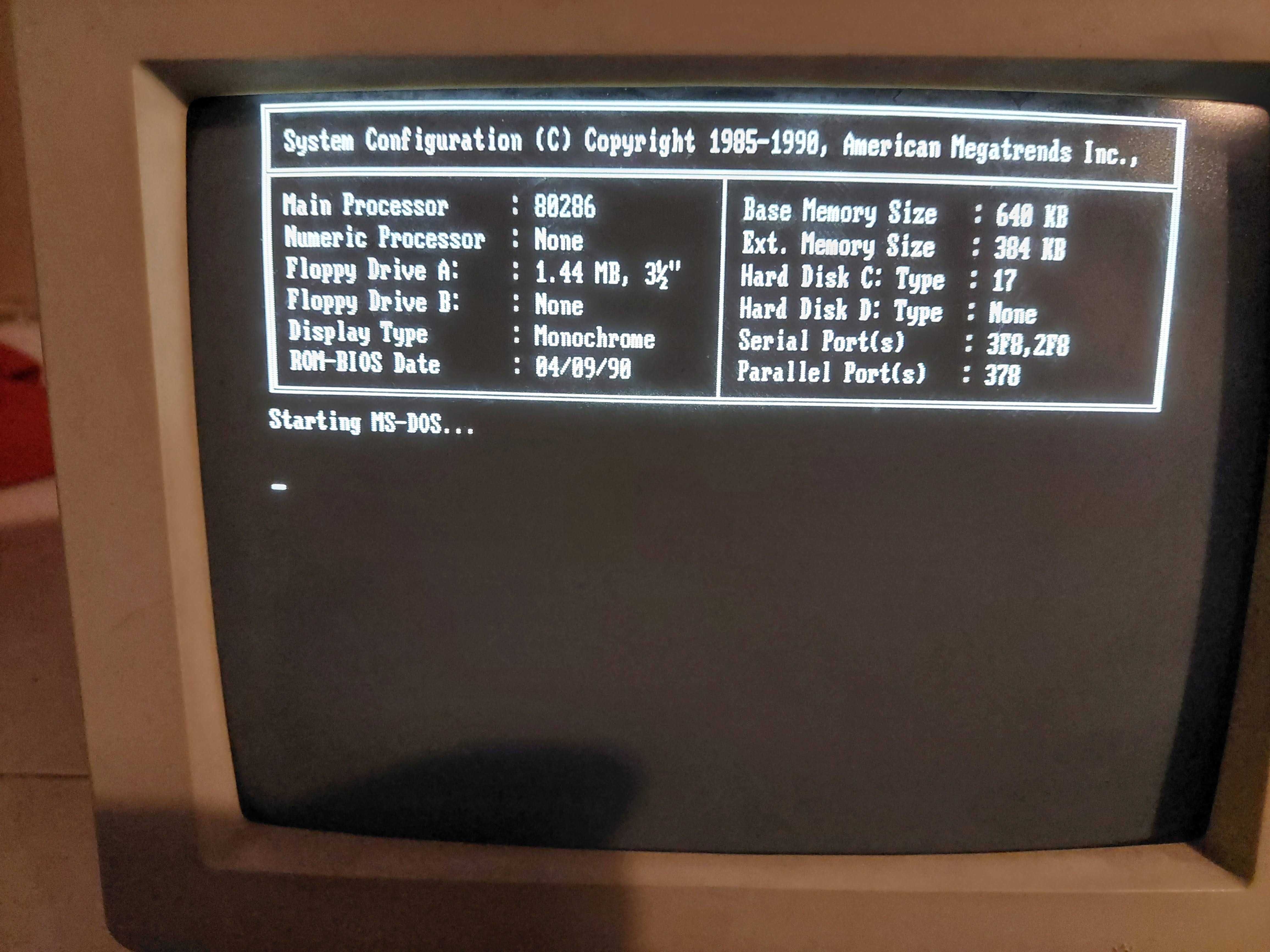 Computador 286 Carry 1 Retro Vintage PC