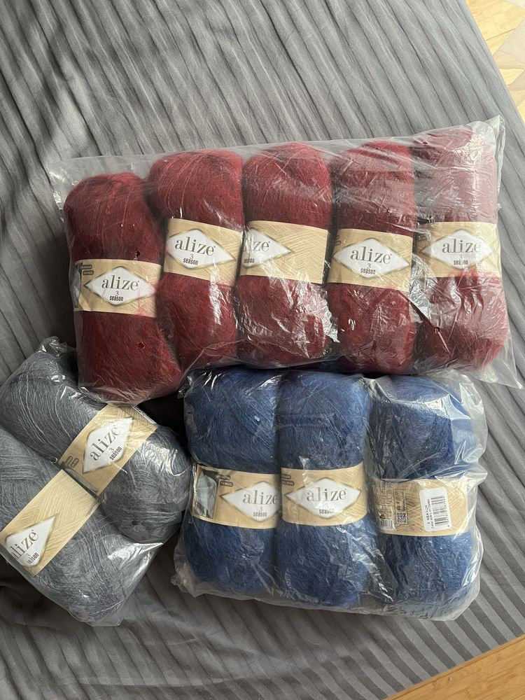 Włóczka Alize 3 seasons mohair moher