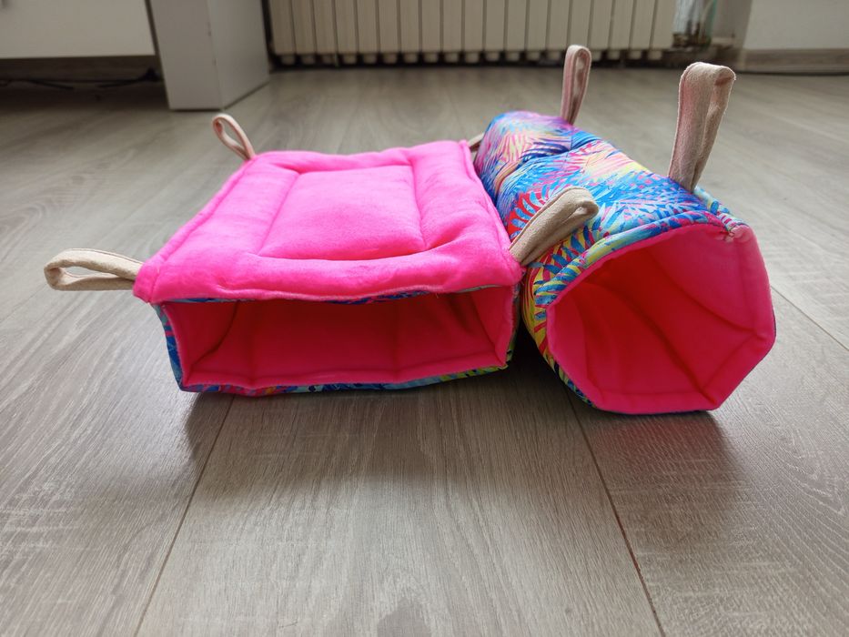 Nowy zestaw dla gryzoni hamak, tunel - handmade