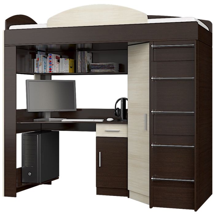 Ліжко-горище (без матраца) розмір 800*190