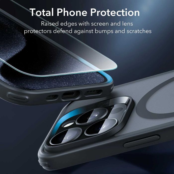 ESR Classic Set MagSafe etui iPhone 15 Pro + 1x szkło 1x szkło aparat