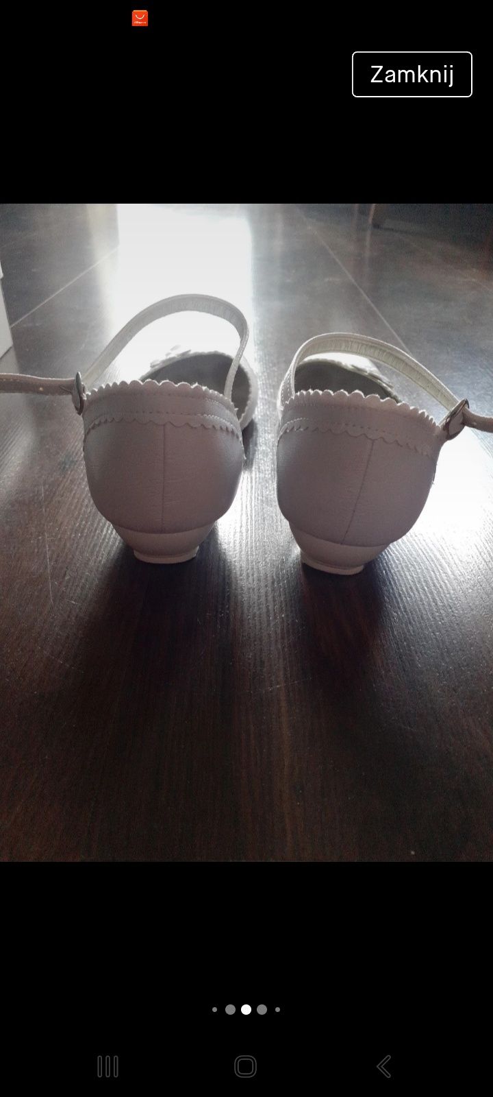 buty, pantofelki do komunii 38