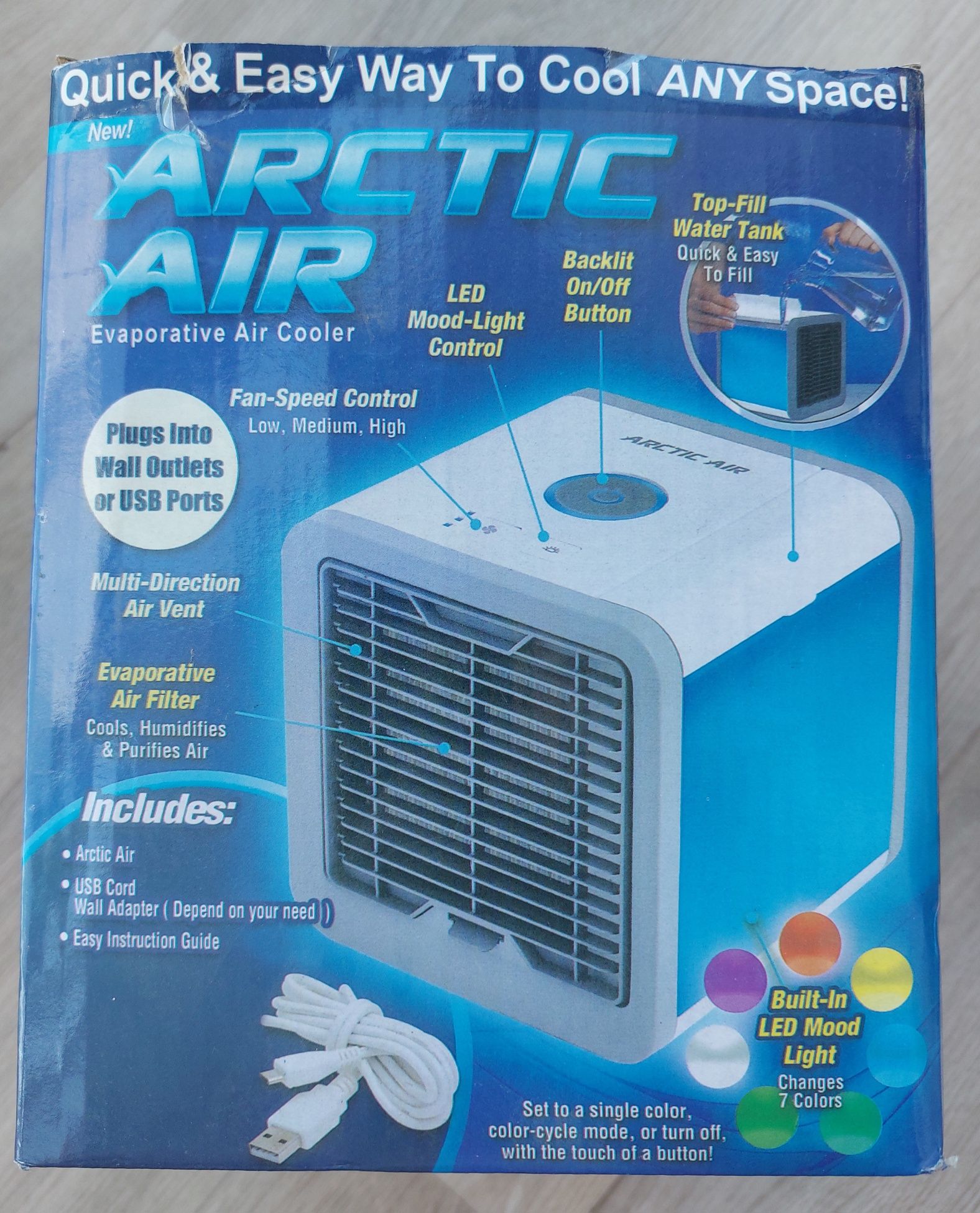 Миникондиционер-увлажнитель ARCTIC AIR с питанием от USB