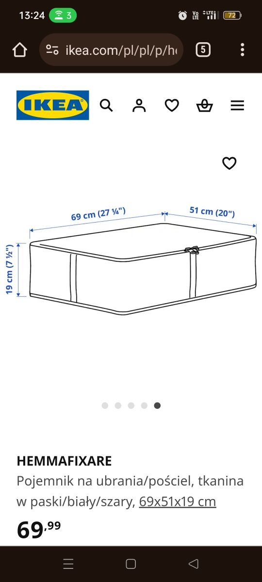 Hemmafixare Ikea pojemnik