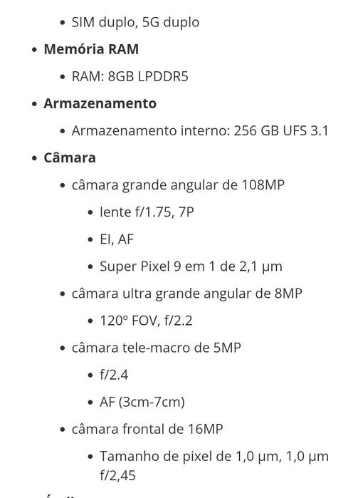 Xiaomi 11T 256Gb, como novo, com câmera 108Mpx sensor Samsung.