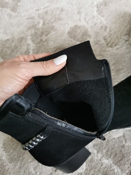 Ботинки, натуральна замша