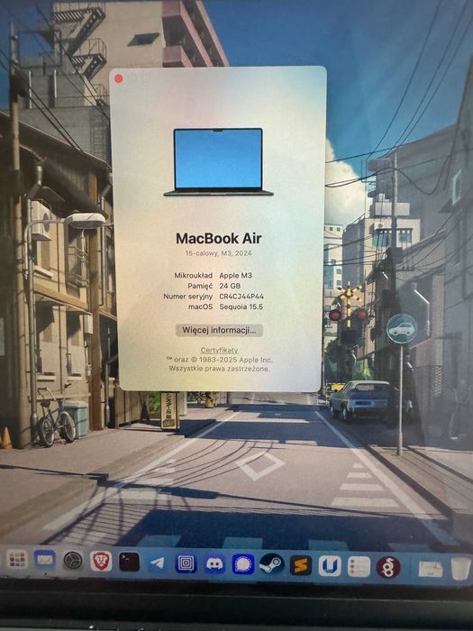 MacBook Air 15” M3 (2024) | 24GB RAM | 512GB SSD | Bateria 94%
