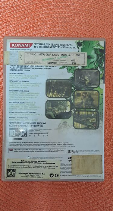Metal gear solid 3 snake eater ps2