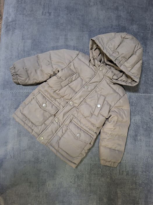 Тепла осіння куртка пух/перо, Benetton, zara