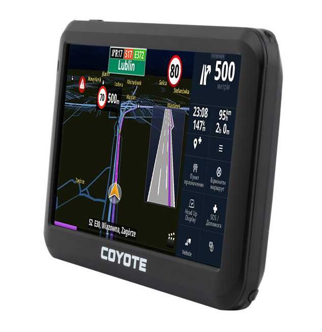 GPS навігатор 5 дюймів 256Мб 8Гб Coyote 556 з картами навігації 2025р