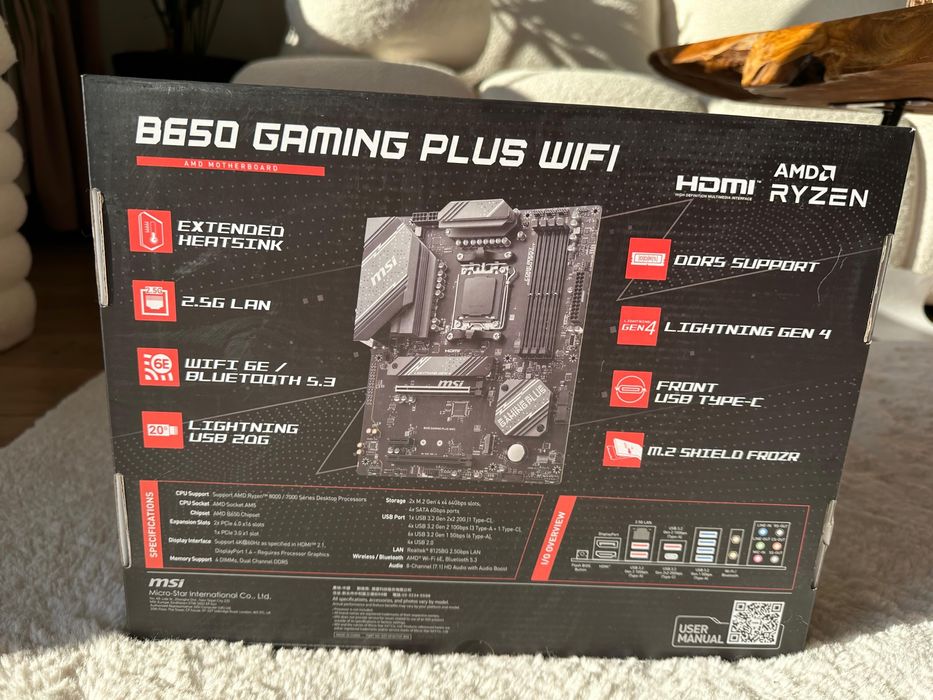 Płyta Główna MSI B650 Gaming Plus WiFi czarna TOMI-TECH